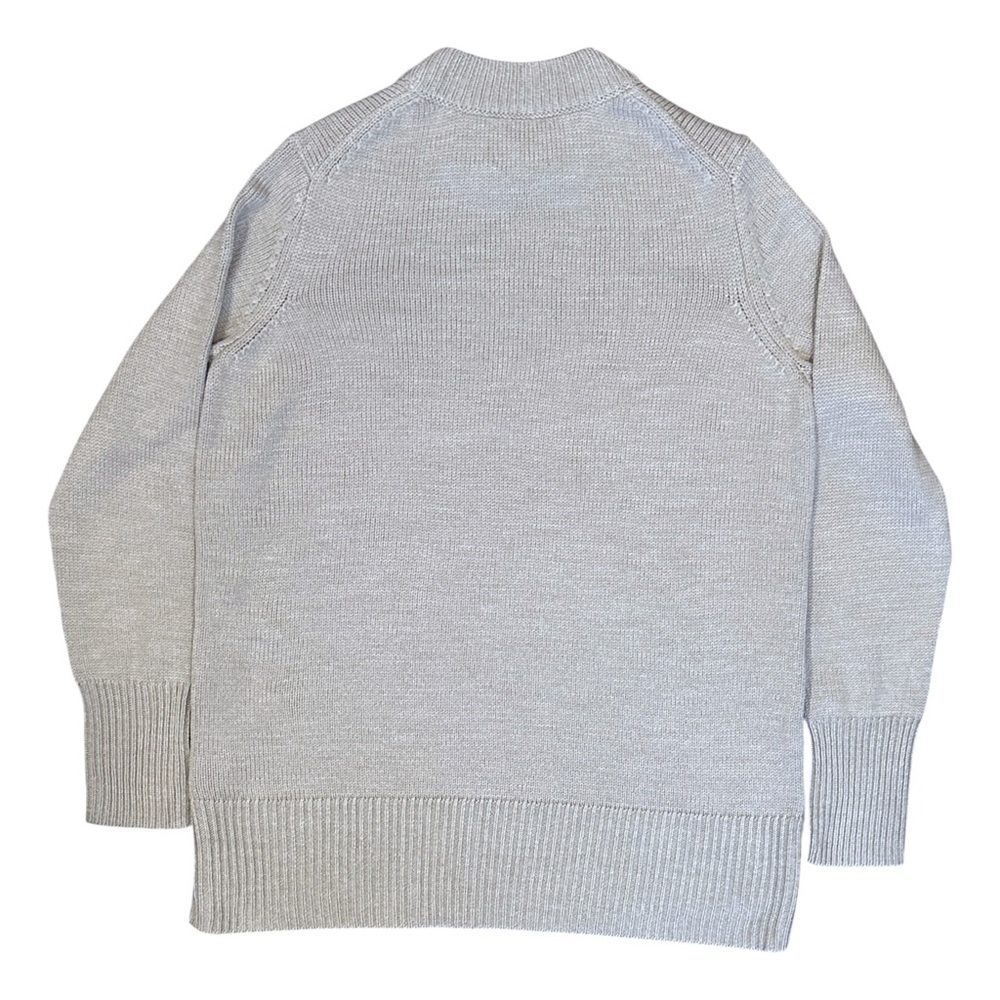 Tuckernuck Bexley Button Seam Wool Blend Sweater in Wheat Grey Women’s Small - Picture 5 of 8